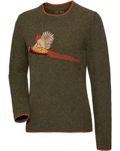 Parforce Traditional Hunting Strickpullover Damen Pullover mit Fasanenmotiv