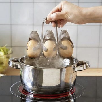 PELEG DESIGN® Eierkocher Eierhalter Eggbears Braun
