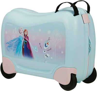 Samsonite Kinderkoffer Dream2Go Ride-on Trolley, Disney Frozen, 4 Rollen, Kinderreisekoffer Handgepäck zum sitzen und ziehen