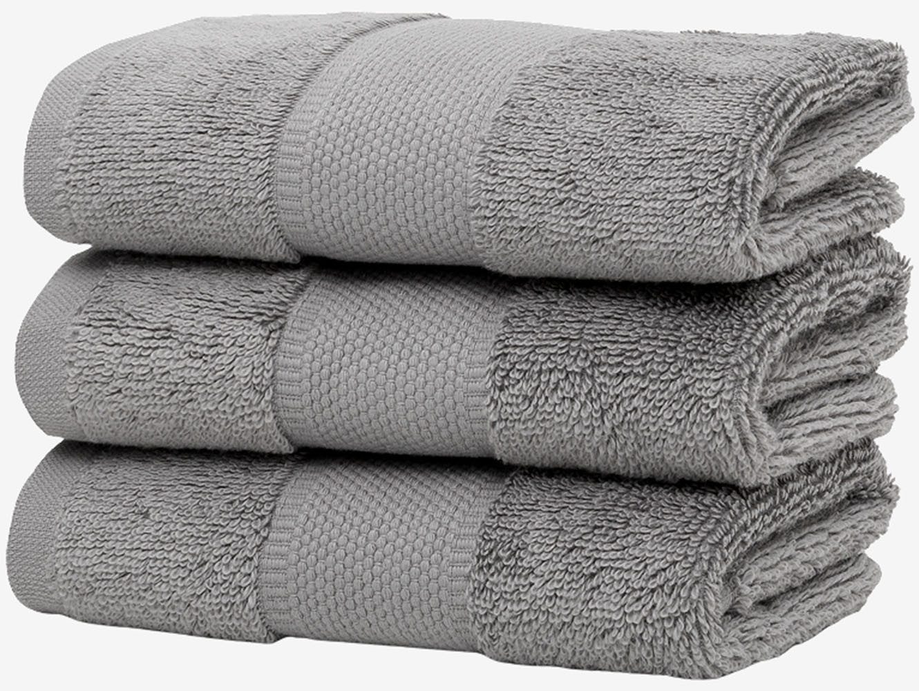 Wolkenfeld Gästehandtücher Premium Low-Twist Baumwolle 550 g/m² – 3 Gästeha günstig online kaufen