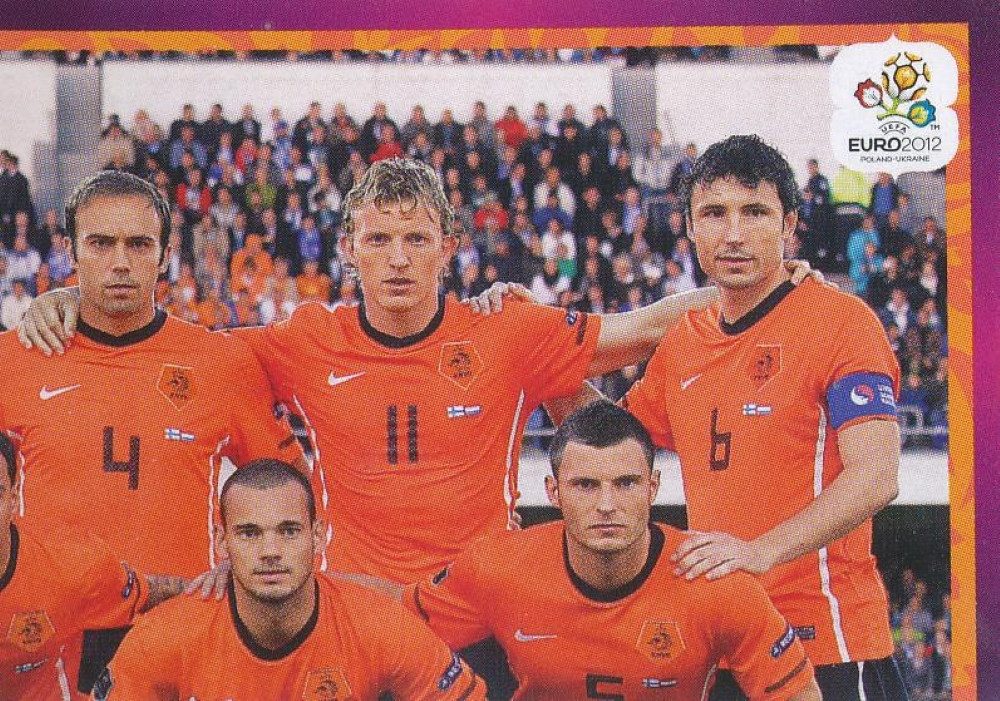 Panini Sammelkarte Panini EM 2012 deutsche Version - Sticker 168 - Team - Niederlande