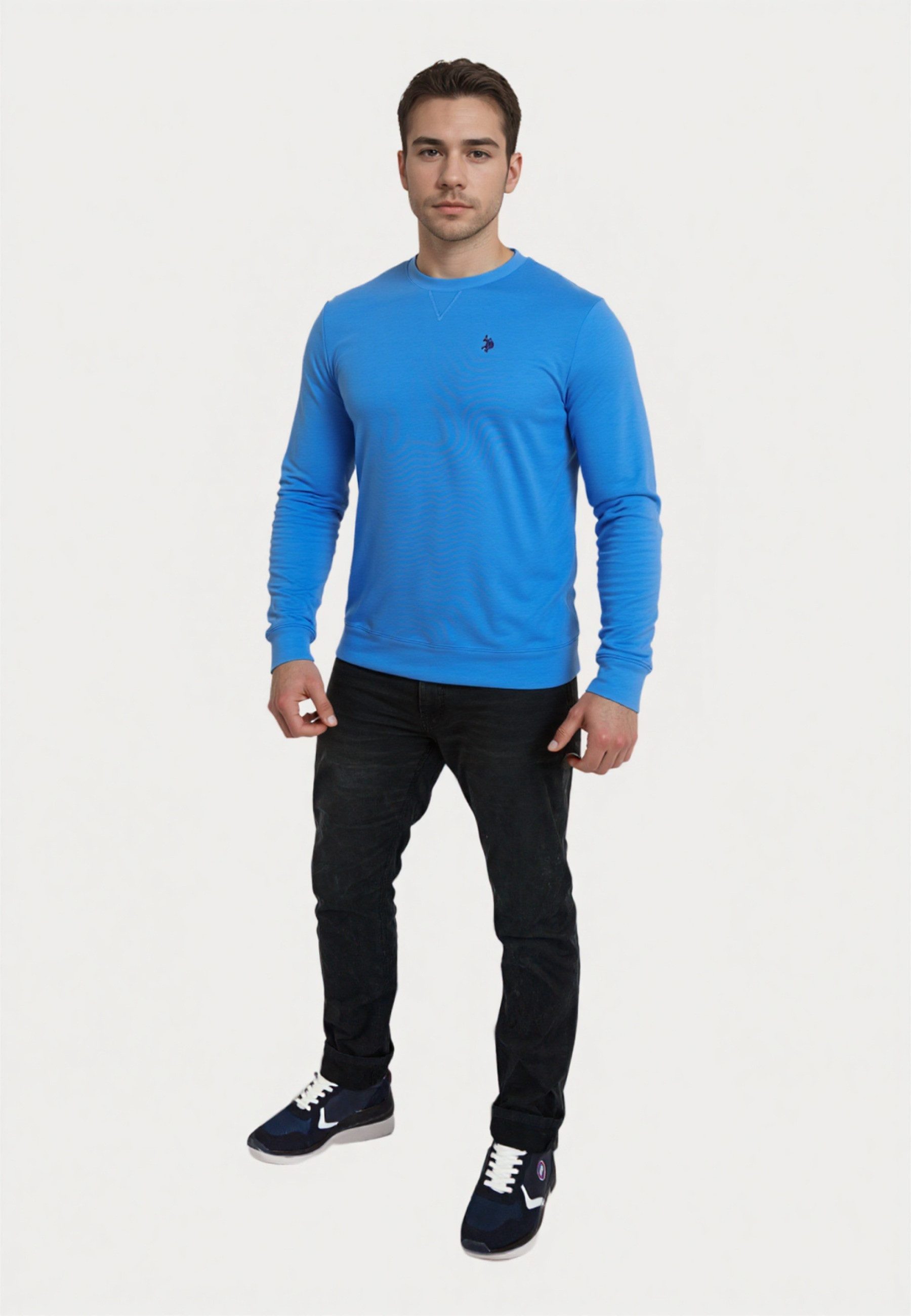 U.S. Polo Assn. Sweatshirt Pullover Rundhals Sweatshirt (1-tlg)