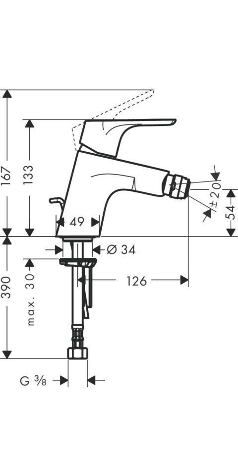Thumbnail - hansgrohe Bidetarmatur