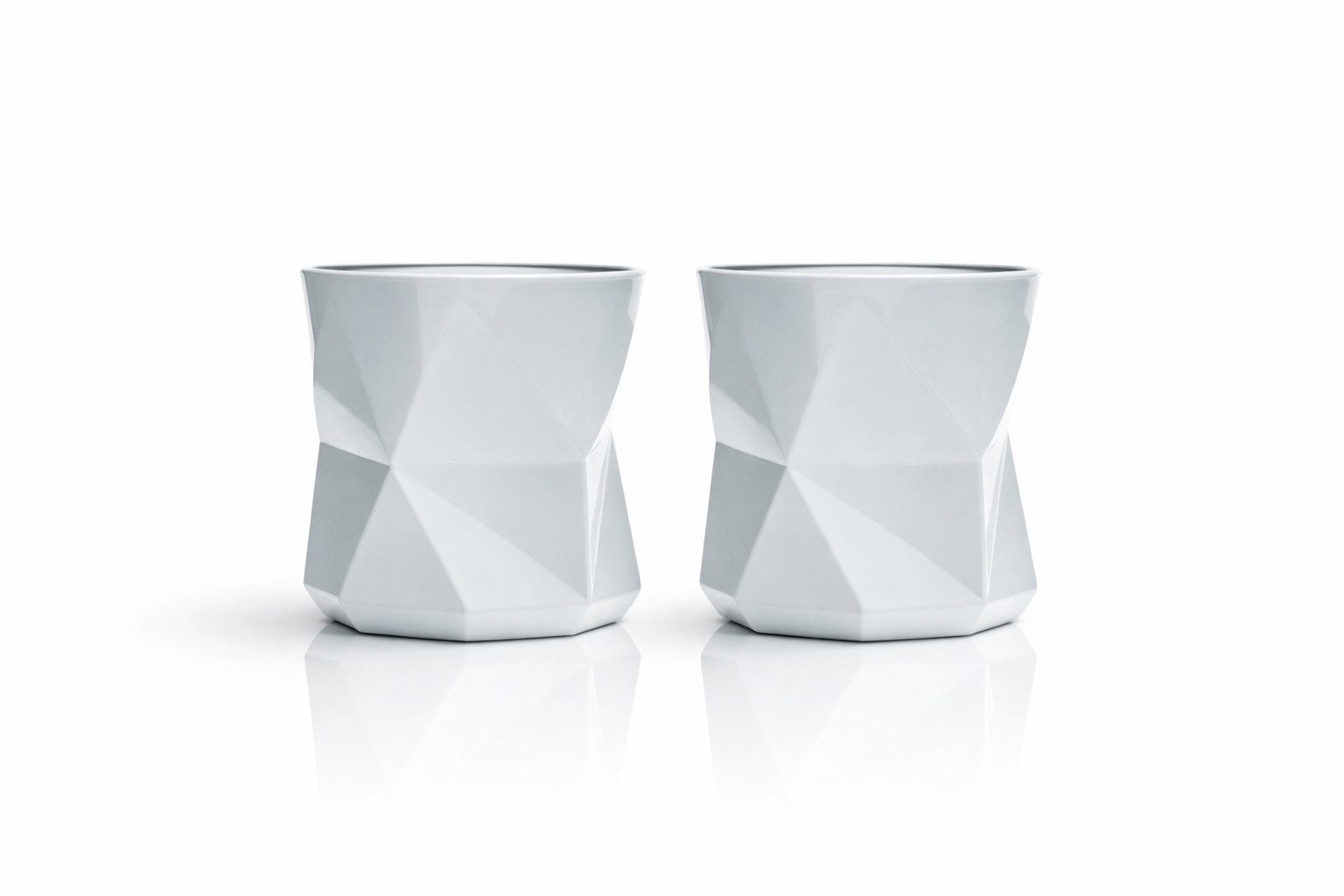 ATLANTIC Gläser-Set Nordés Atlantic Galician Gin Tumbler Set 2 Stück – Relief Cube Becher