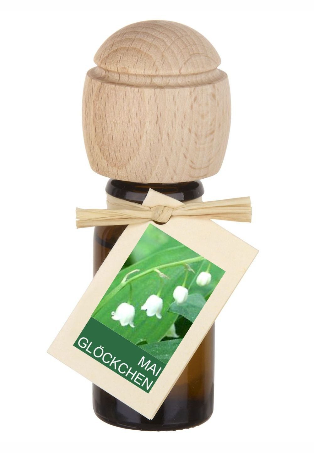 Traumduft-Manufaktur Duftöl Maiglöckchen (1-St), Piccolino Duftöl Raumduft mit Buchenholzkopf Parfümöl 10 ml