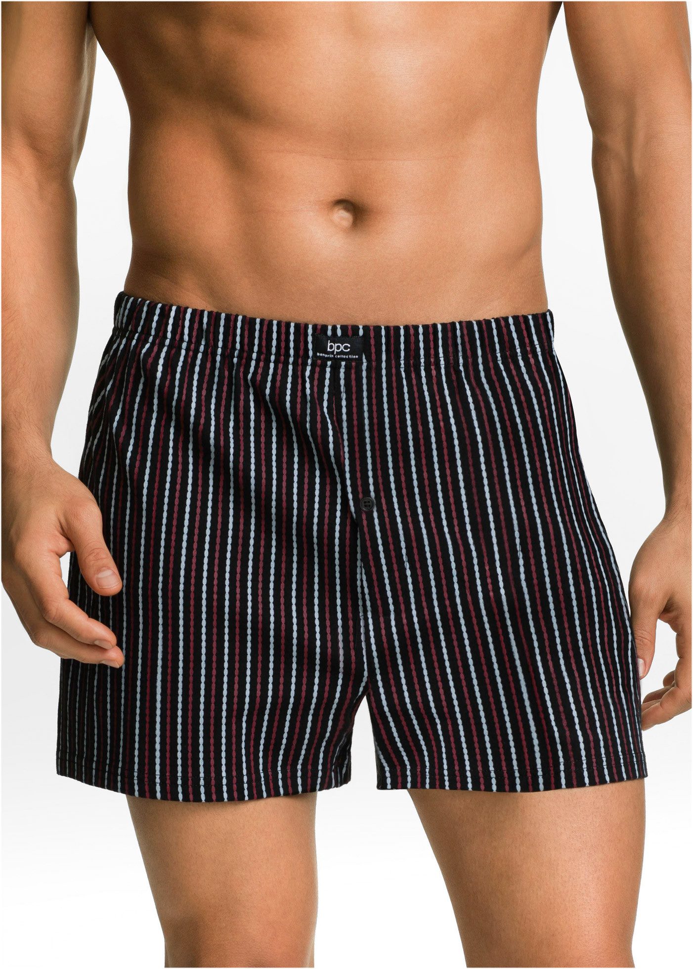 bonprix Boxershorts (Packung, 3-St., 3) weiter Schnitt, lockere Passform, aus Baumwolle