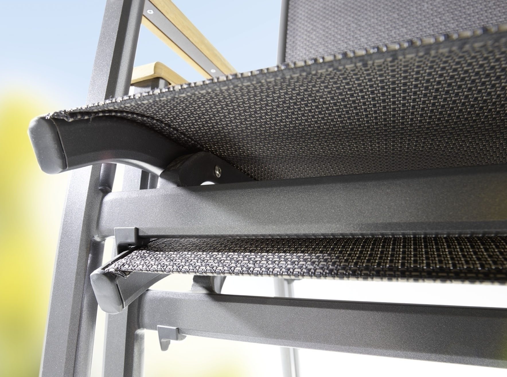 sieger Gartensessel Cadiz, in Grau, Kunstfasergewebe - 95x109x62cm (BxHxT)