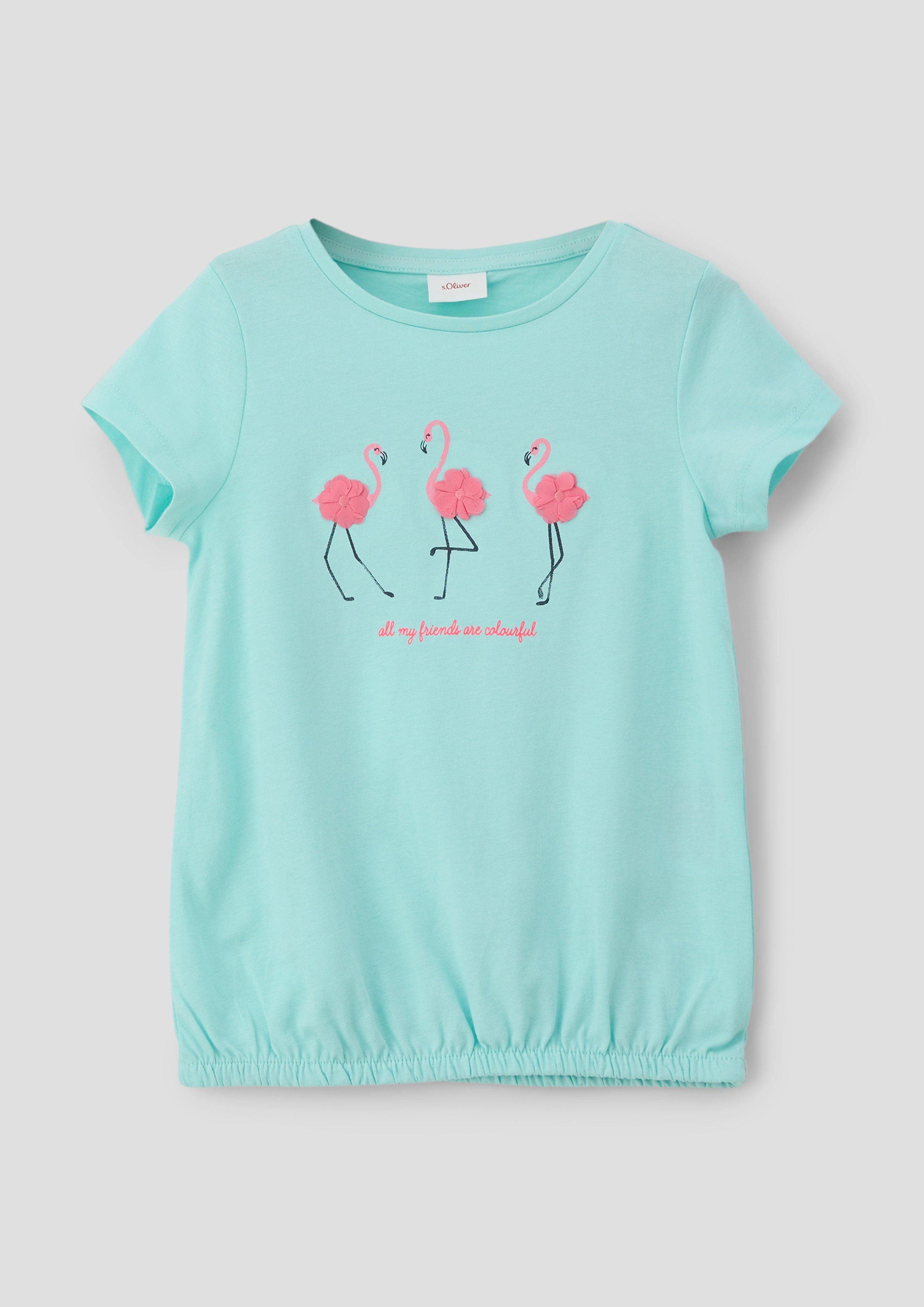 Kurzarmshirt T-Shirt mit Frontprint