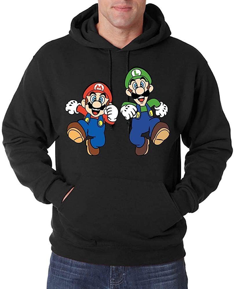 Youth Designz Hoodie Mario & Luigi Herren Hoodie Pullover mit Retro Gaming Print