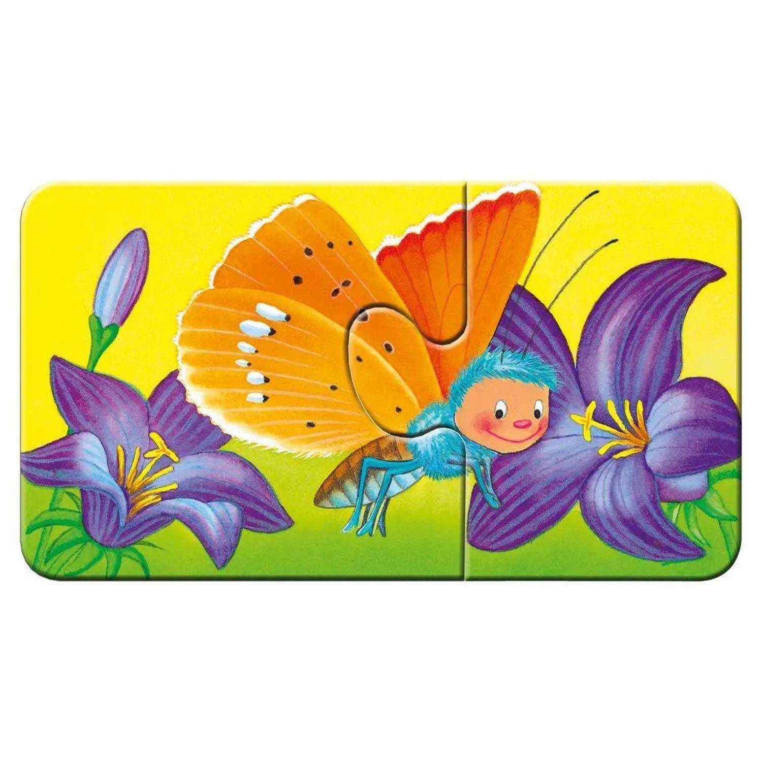 Ravensburger Puzzle Tiere im Garten. Puzzle 9 x 2 Teile, 19 Puzzleteile