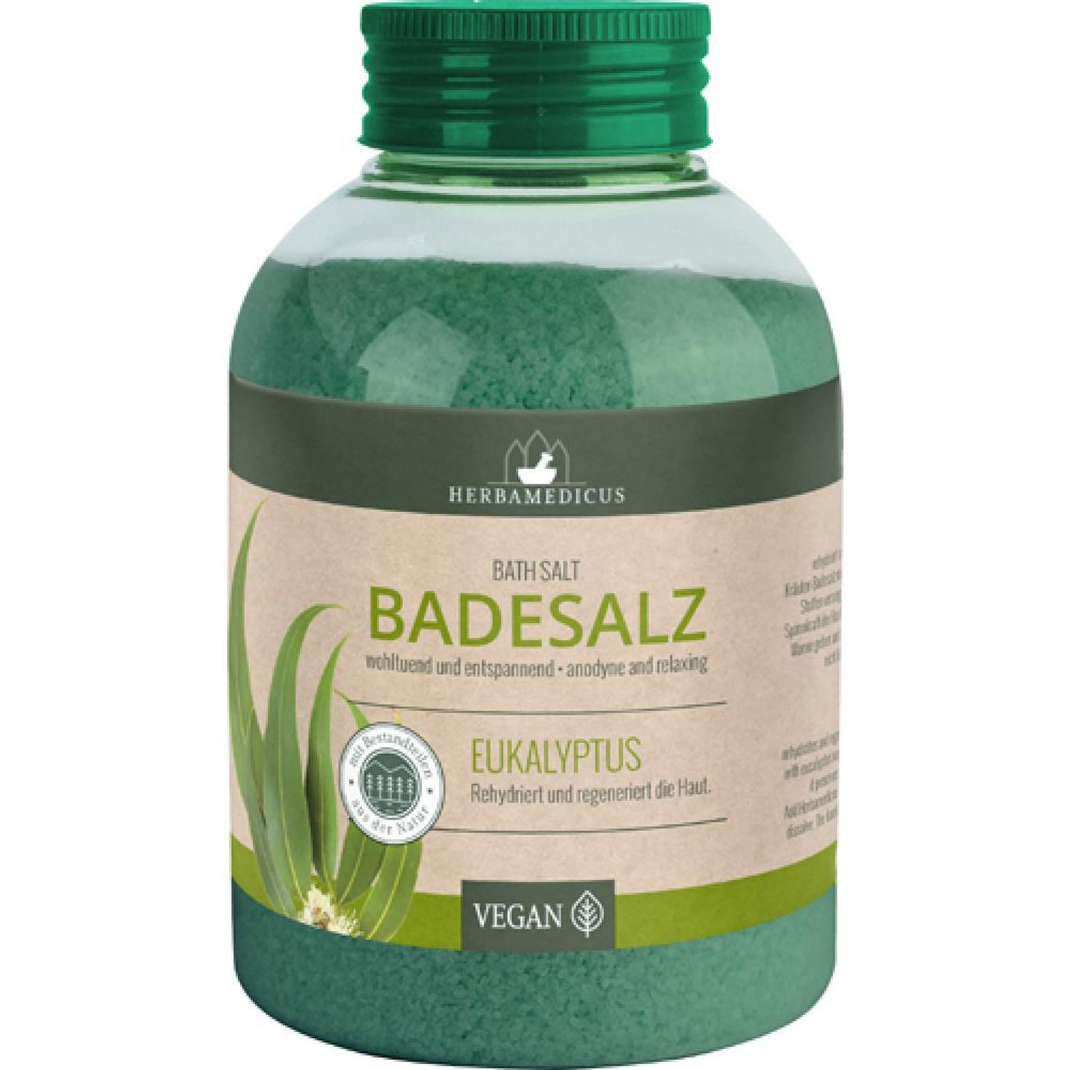 Schmees GmbH Badesalz 6x Herbamedicus Badesalz 575g Eukalyptus Entspannung Körperpflege Haut