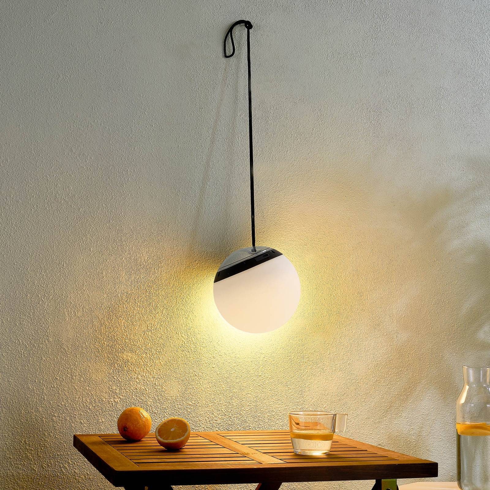 Lindby Hängeleuchten Eleia, LED, Kunststoff Weiß Farbwechsel RGB + weiß IP44, 1 x 0,5 W LED, Farbwechsel RGB + weiß