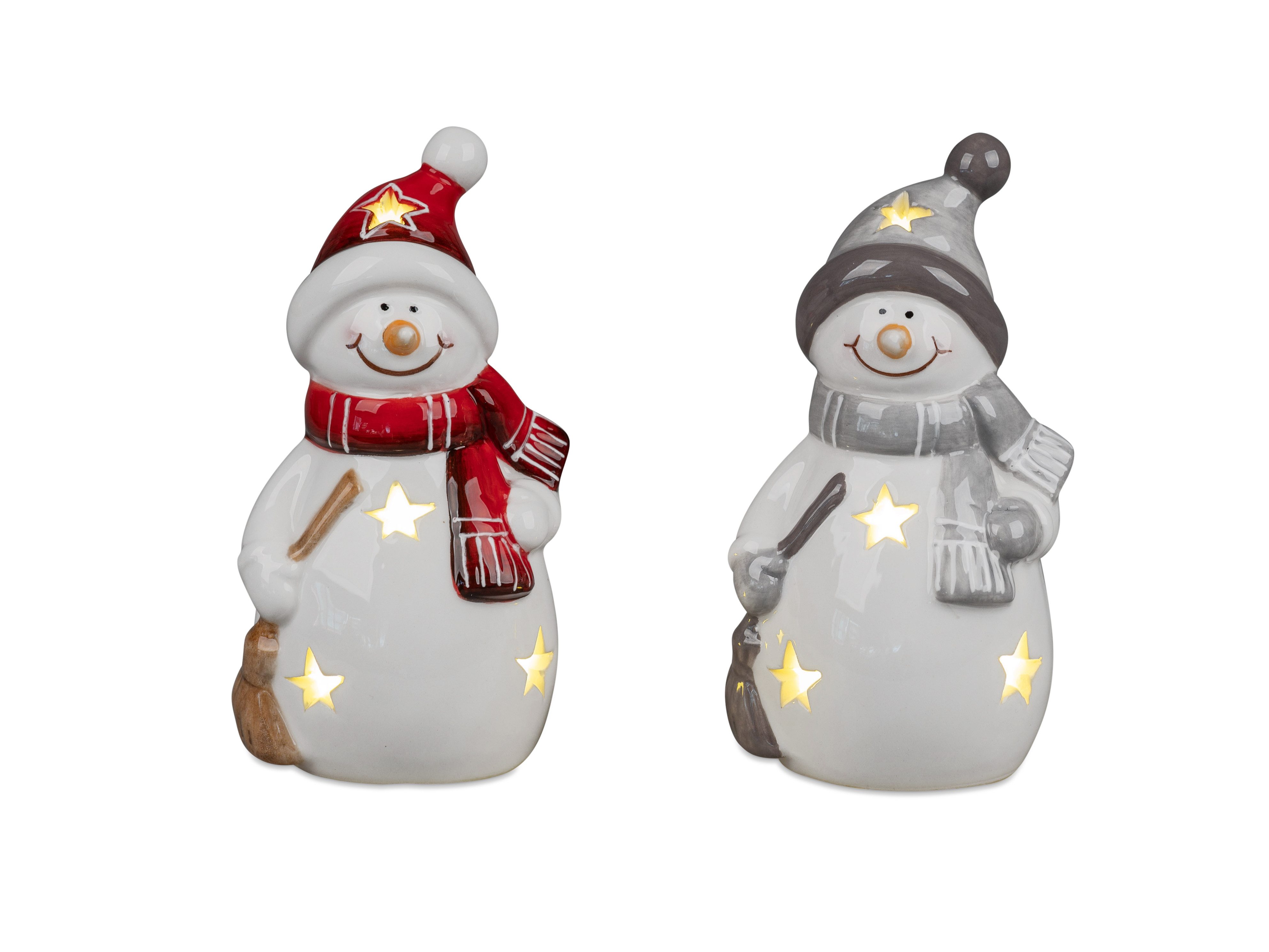 formano LED-Dekofigur 2er Set Schneemann Figuren günstig online kaufen