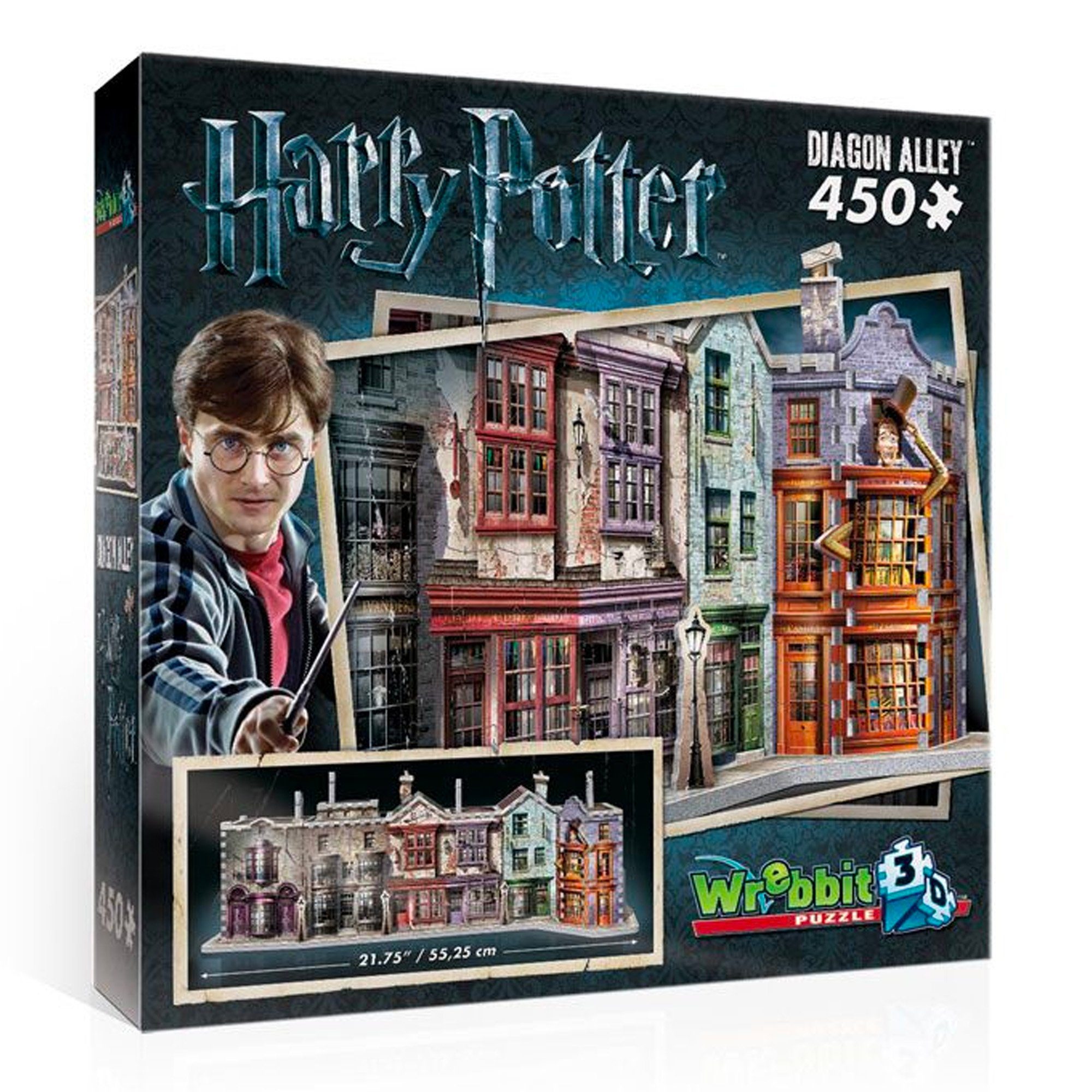 Wrebbit 3D-Puzzle Winkelgasse - Harry Potter, 450 Puzzleteile