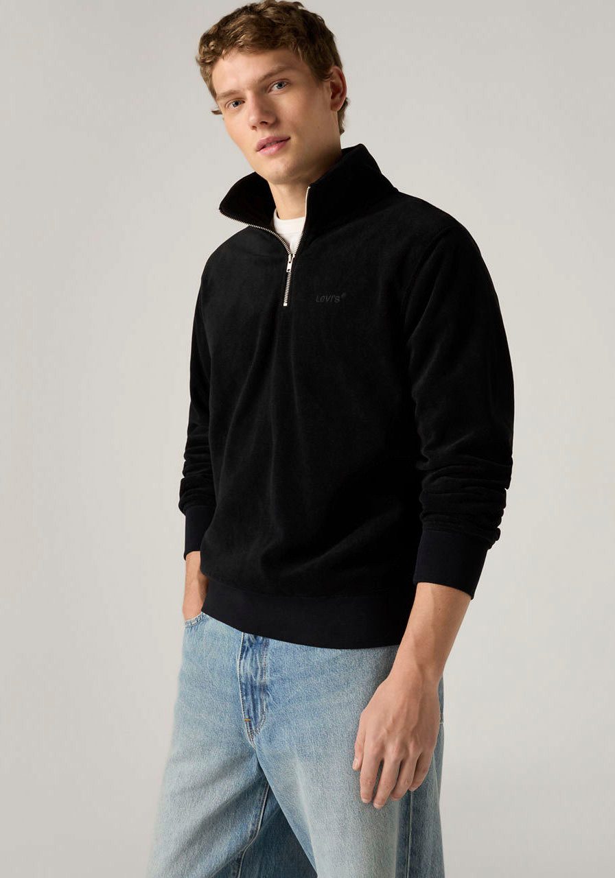 Levi's® Sweatshirt ORIGINAL HM 1/4 ZIP mit Troyer-Kragen und Logo-Stickerei
