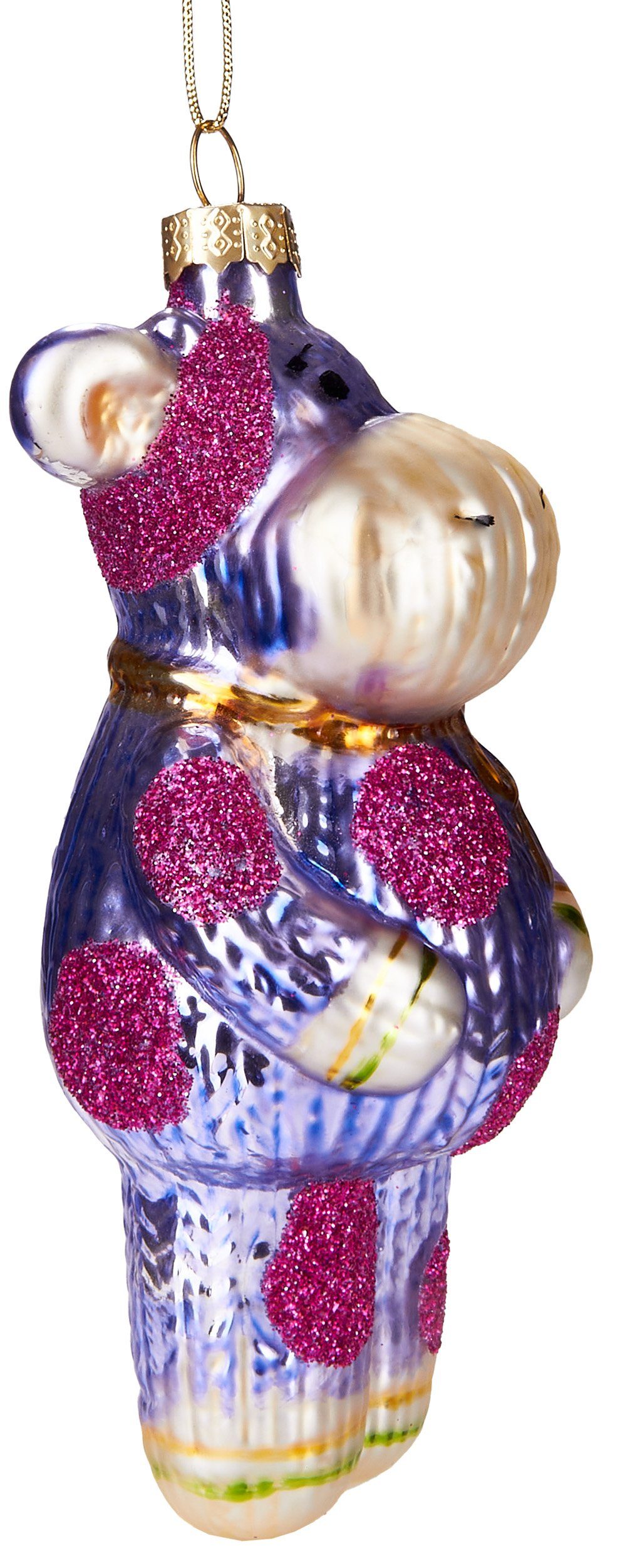 BRUBAKER Christbaumschmuck »Kunstvolle Weihnachtskugel Kuh in Lila  Strickanzug«, mundgeblasene Weihnachtsdekoration aus Glas, handbemalt,  lustige Baumkugel - 13 cm online kaufen | OTTO