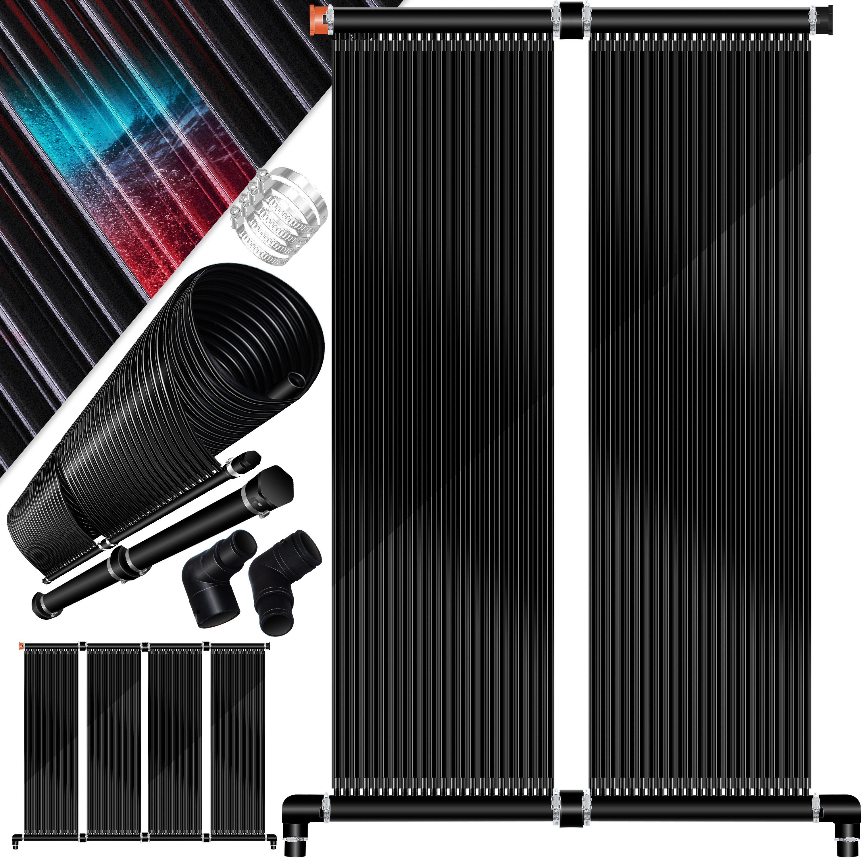 KESSER Pool-Wärmepumpe, Solarkollektor Poolheizung cm, Warmwasser Heizung Solarheizung