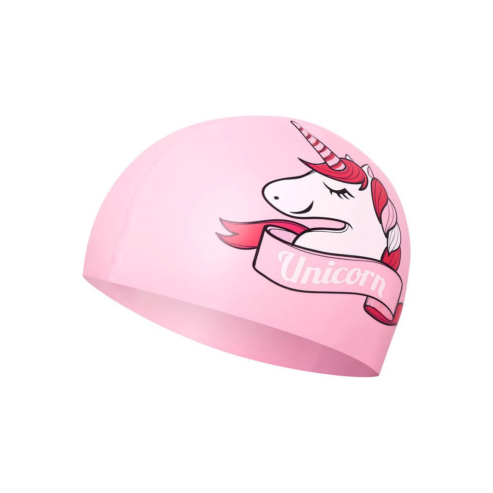 NILS AQUA Duschhaube Kinderhaube Einhorn Badekappe (Spar-Set, 1 St), ohne zu verrutschen oder Druckstellen zu hinterlassen
