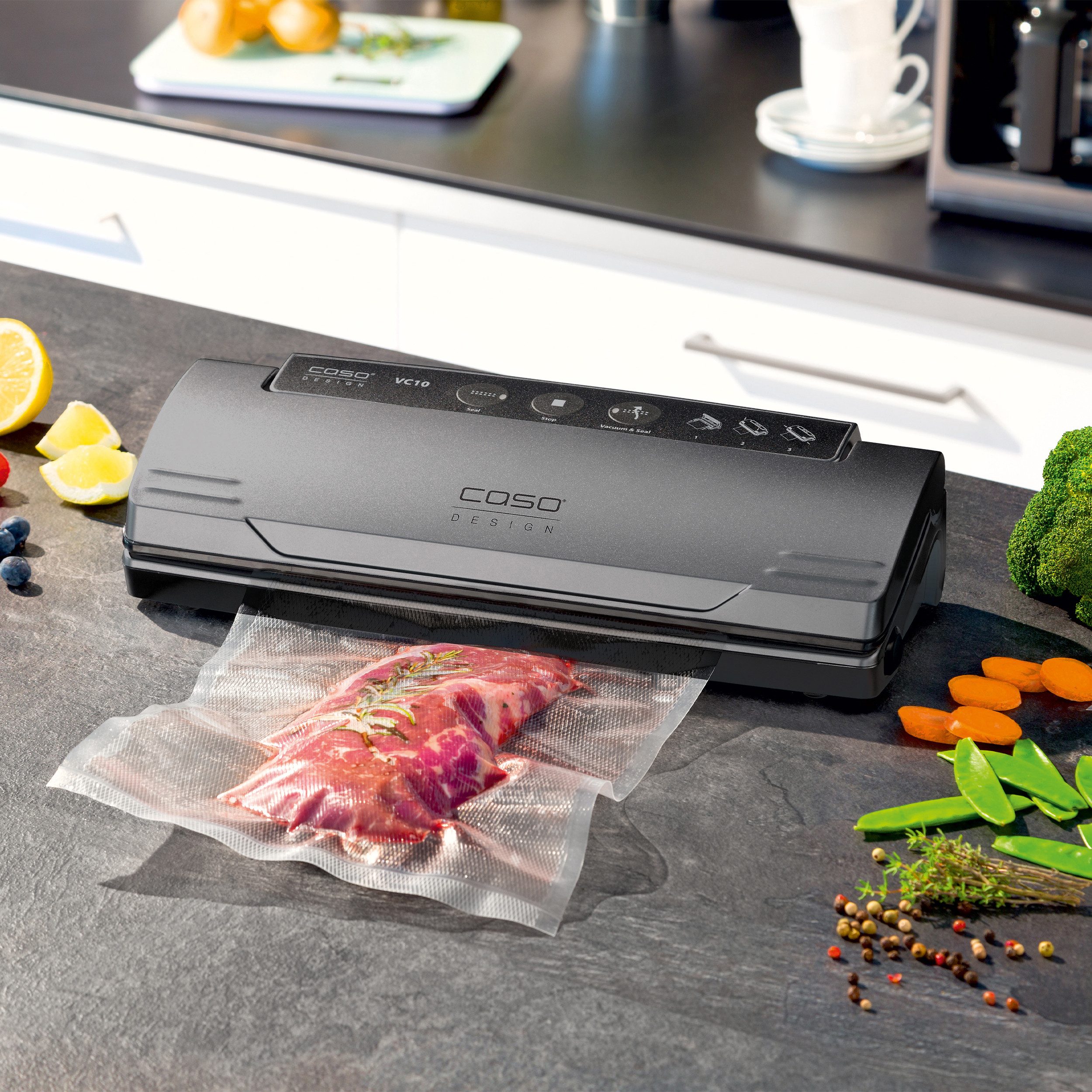 Caso Vakuumierer 1374 VC10 PlusEdition, Rollenbreite 30 cm, 110W