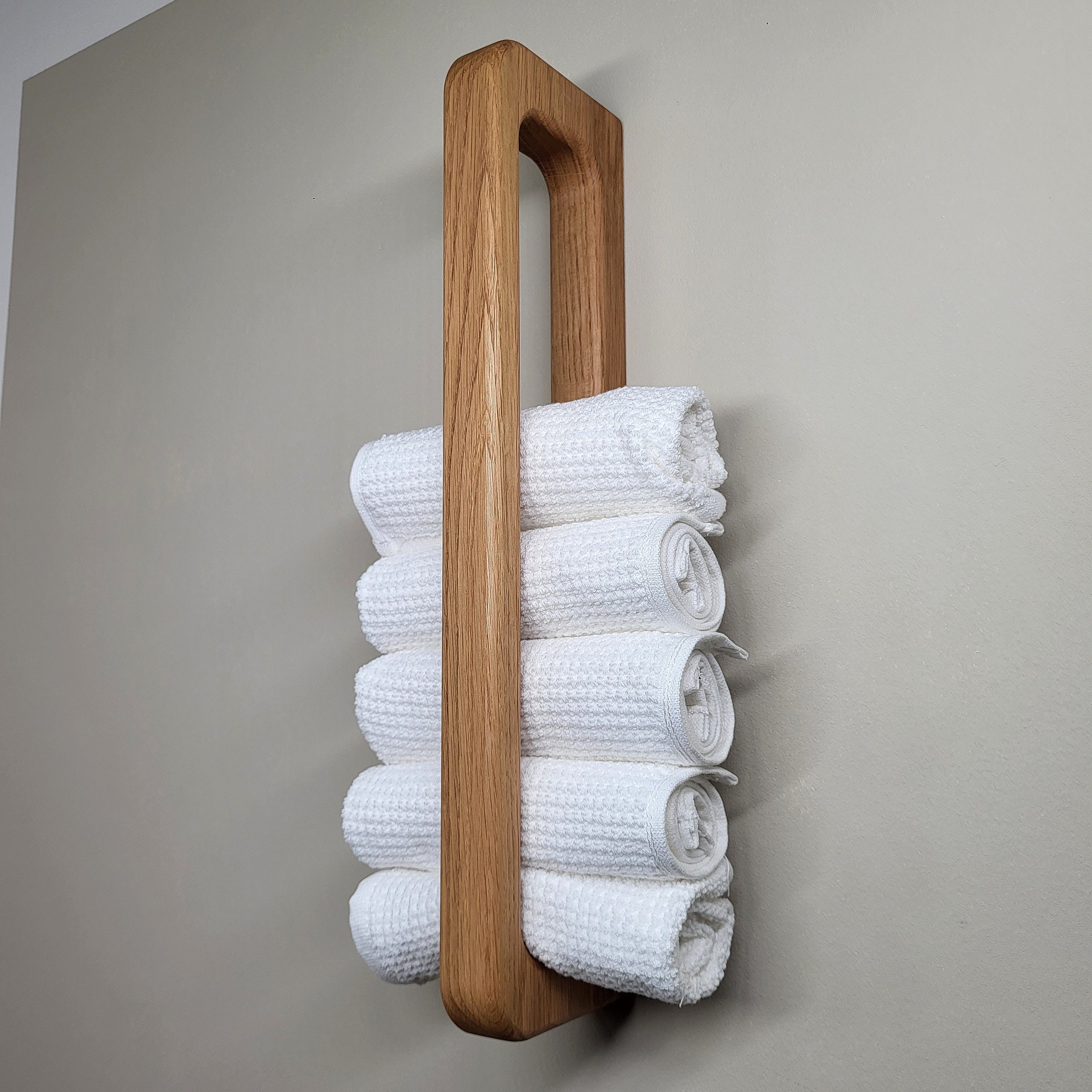 ScandiHooks Handtuchhalter Handtuchhalter aus massivem Eichenholz günstig online kaufen