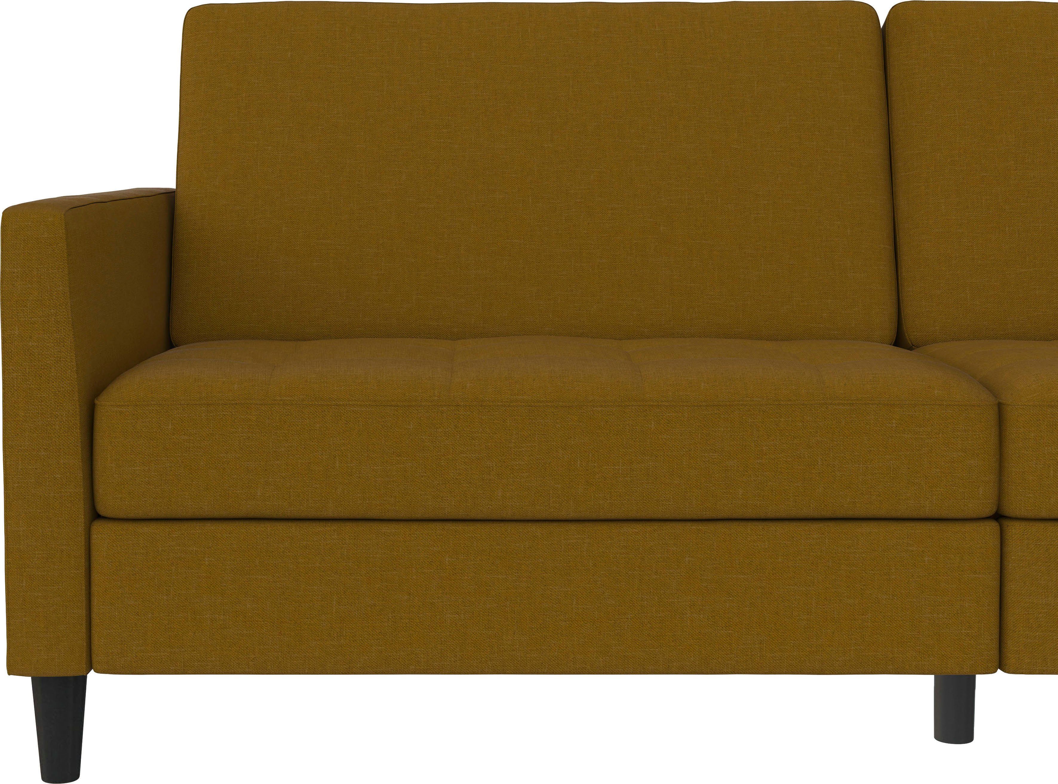 und Bett-Funktion Dorel Rückenlehne Sofa verstellbarer 3-Sitzer mit Presley, Home