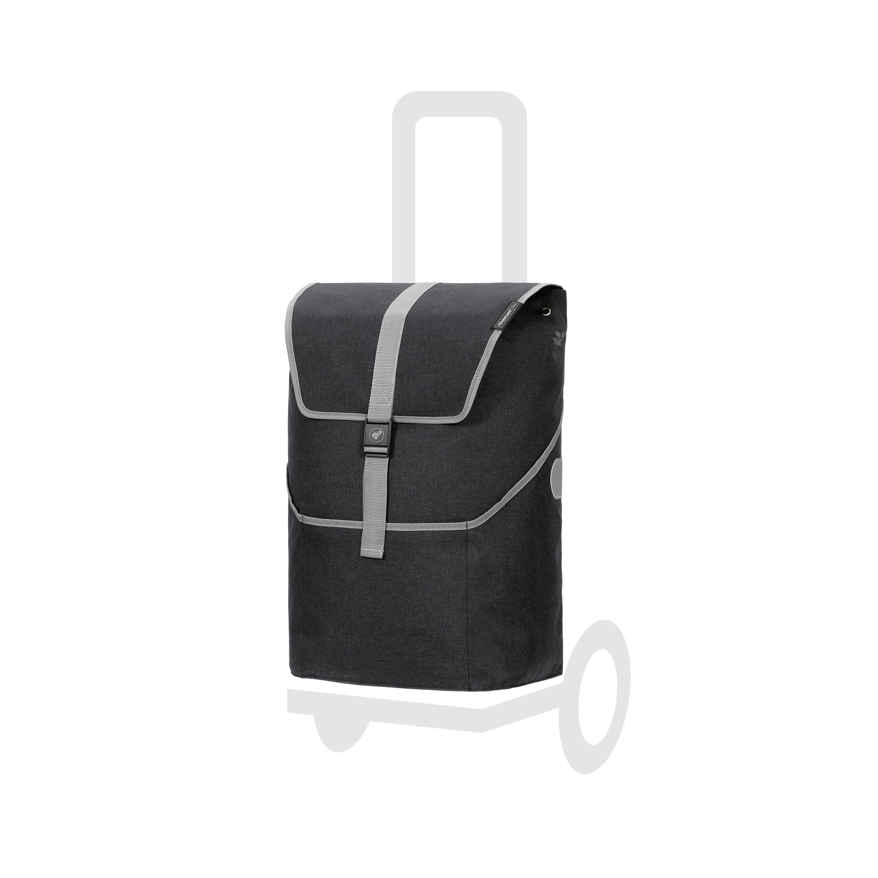 Andersen Einkaufstrolley Tasche Mikkel schwarz, Thermofach 14 Liter, wasserabweisend