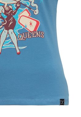 QueenKerosin Print-Shirt Purr Kitty Purr (1-tlg) mit Rockabilly-Artwork