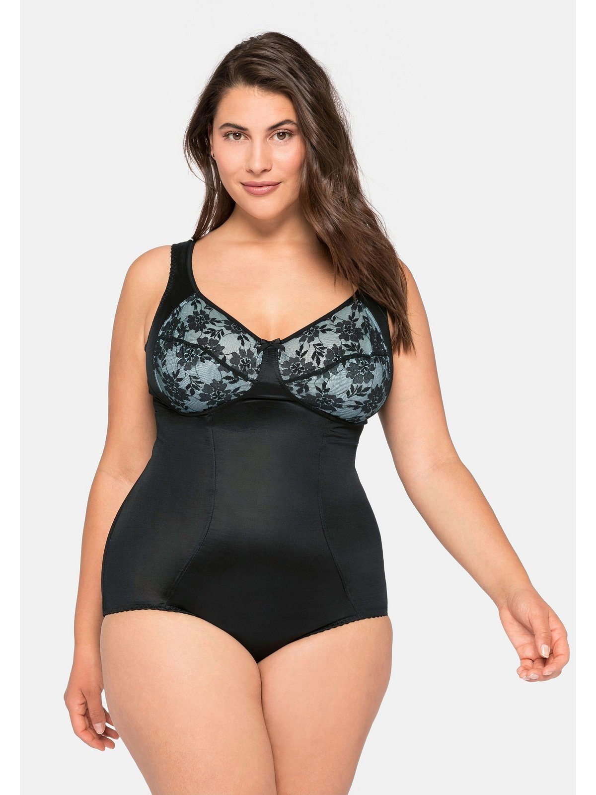 Sheego Body Große Größen mit Shape-Effekt, Cups aus floraler Spitze