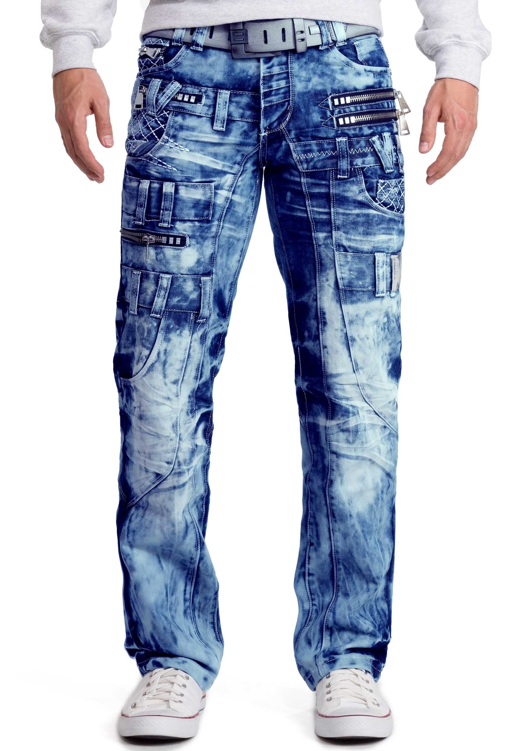 Kosmo Lupo 5-Pocket-Jeans Auffällige Herren Hose günstig online kaufen