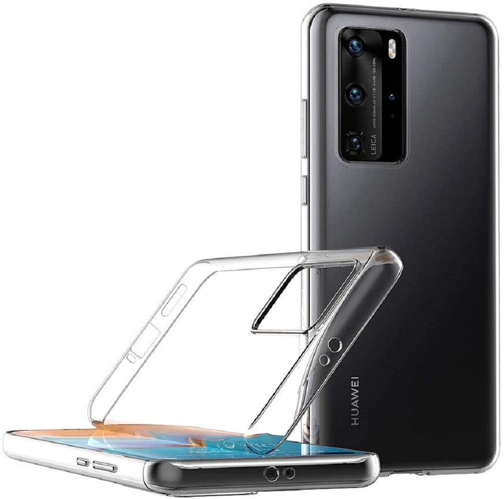 Wisam Smartphone-Hülle für Huawei P40 Pro Silikon Clear Case Schutzhülle Transparent 16,71 cm (6,58 Zoll)
