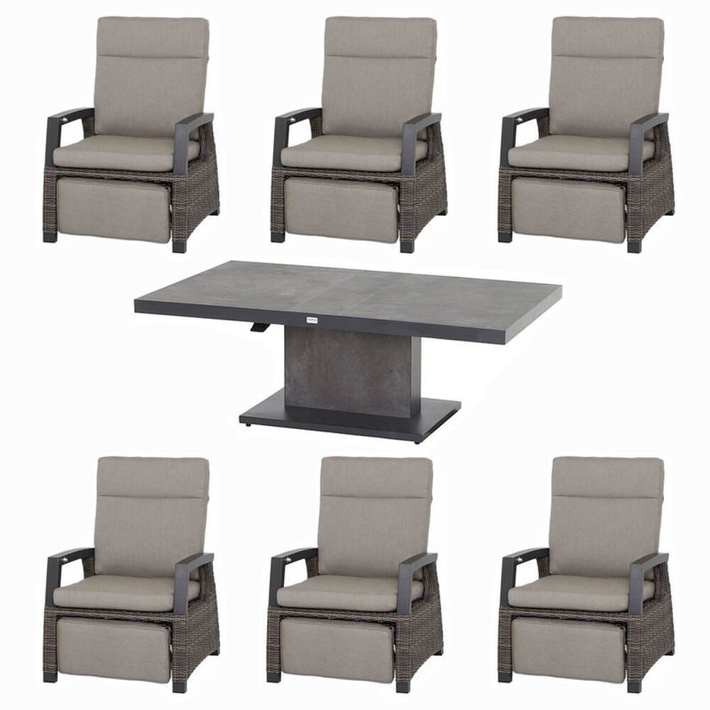 Siena Garden Gartenlounge-Set Corido/Bellani Grau