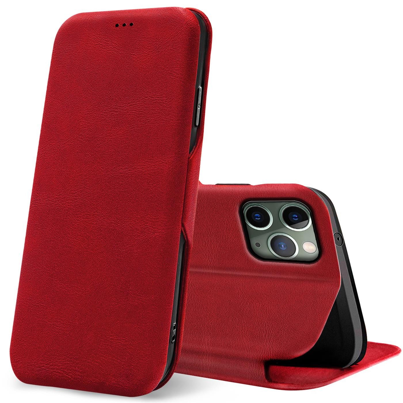 CoolGadget Handyhülle Premium Klapptasche Wallet Case für Apple iPhone 11 Pro Max 6,5 Zoll, Handy Tasche mit Kartenfach Book Schutzhülle