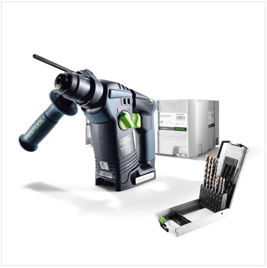 FESTOOL Akku-Bohrhammer BHC 18 Li-Basic Akku Bohrhammer 18V (574723) 25Nm Brushless Solo