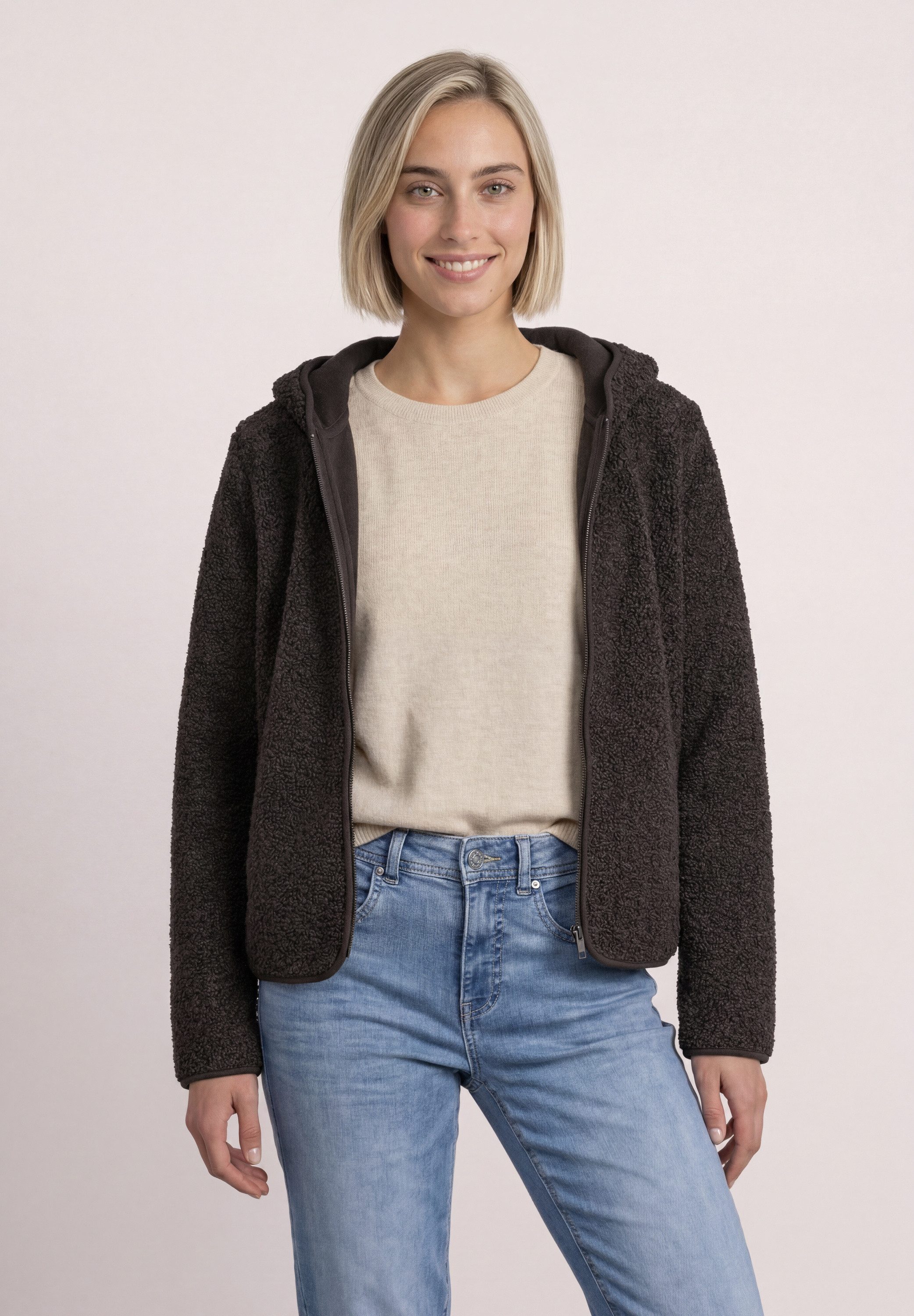 STREET ONE Cardigan mit Kapuze