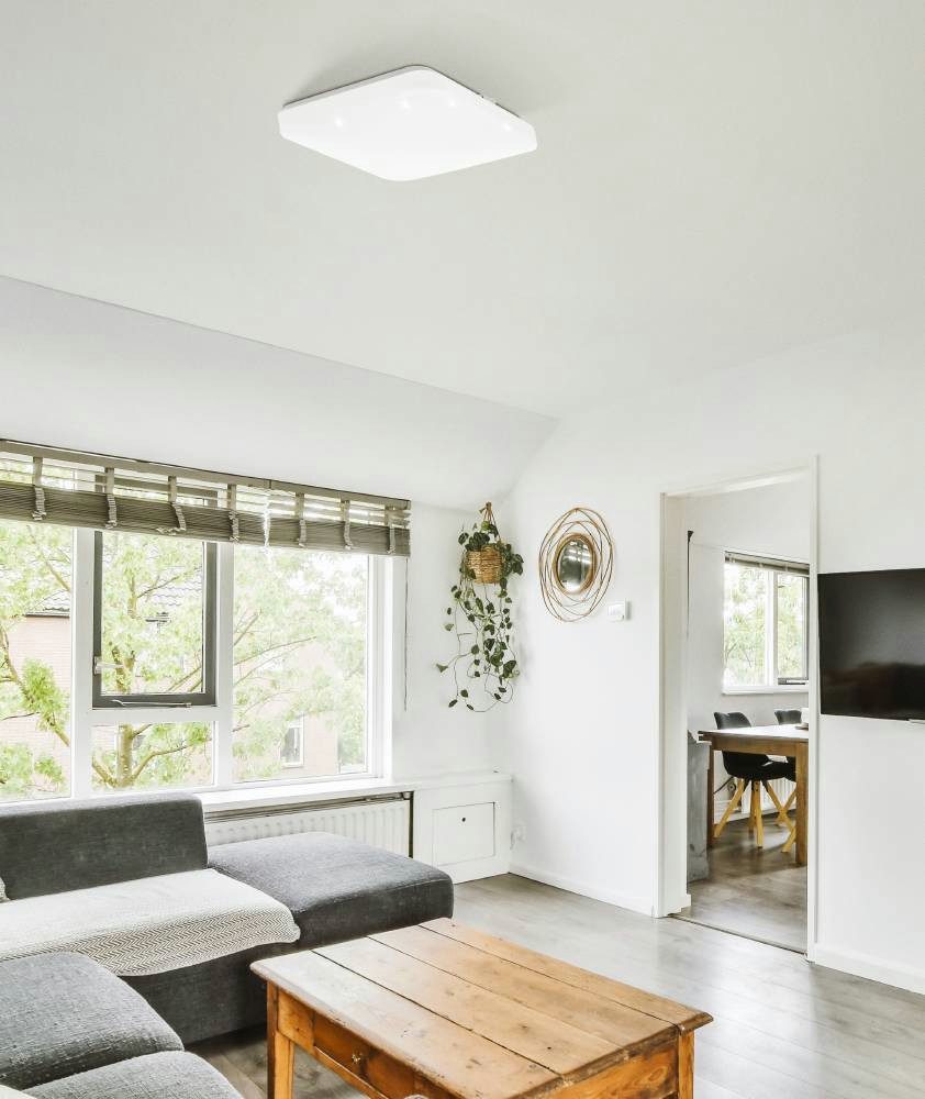 EGLO LED Deckenleuchte FRANIA Deckenlampe, weiß, geringe Aufbauhöhe, Watt, günstig online kaufen