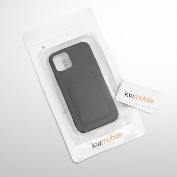 kwmobile Handyhülle Hülle für Apple iPhone 12 Pro Max, Handyhülle mit Fach für Karten - Handy Cover Case