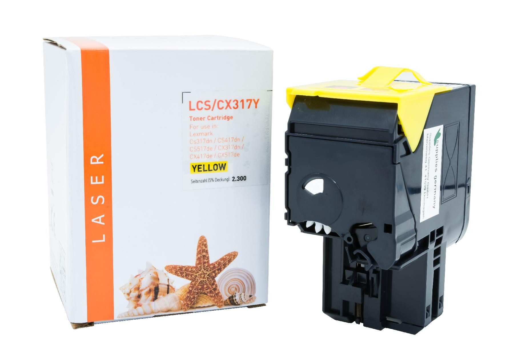Supplies Germany Tonerkartusche 71B20Y0, (1-St), Toner-Kit gelb return program gelb 2300 Seiten