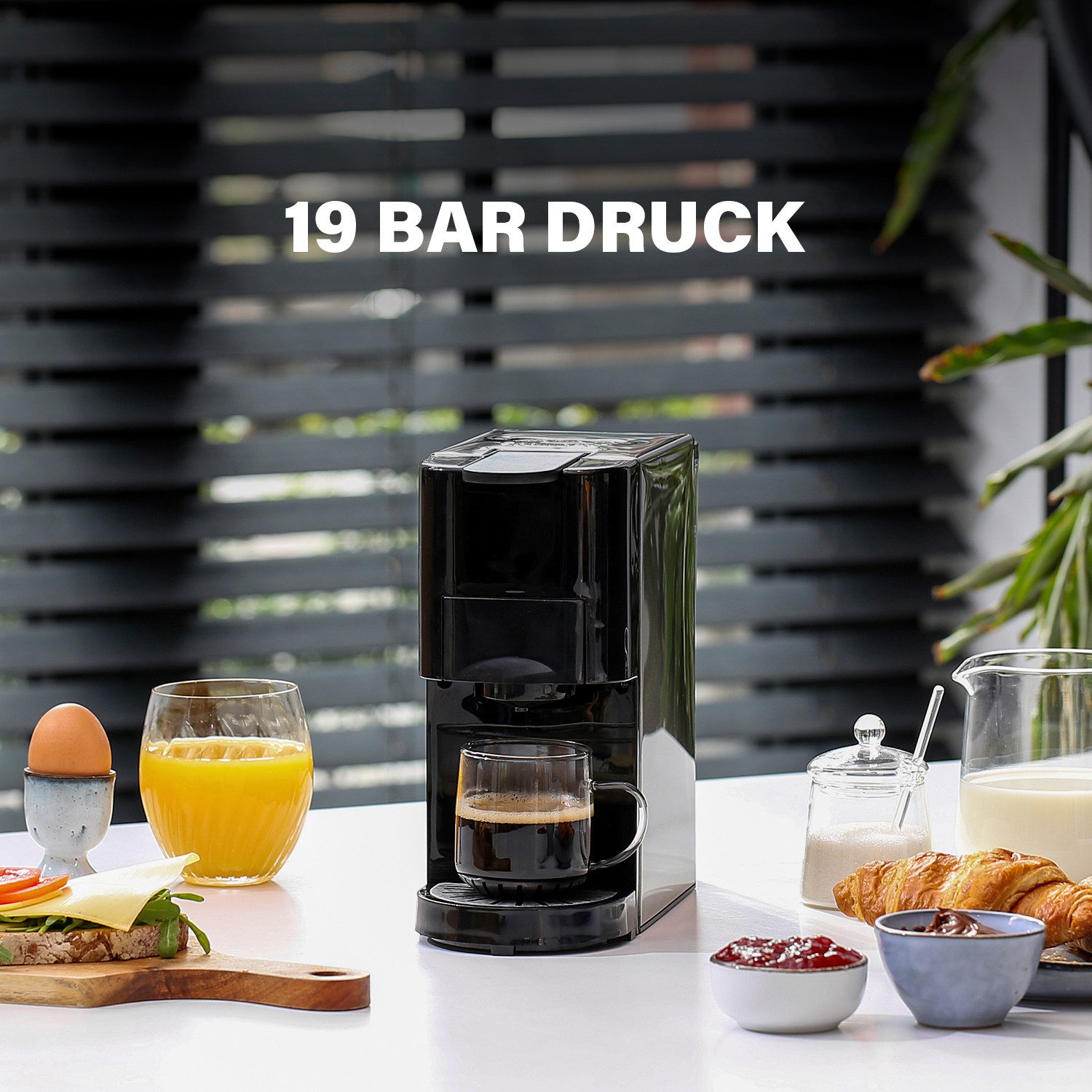 PRINCESS Kapselmaschine 01.249450.01.001, Multikapsel 4-in-1 - 19 Bar - für verschiedene Kaffeesorten geeignet