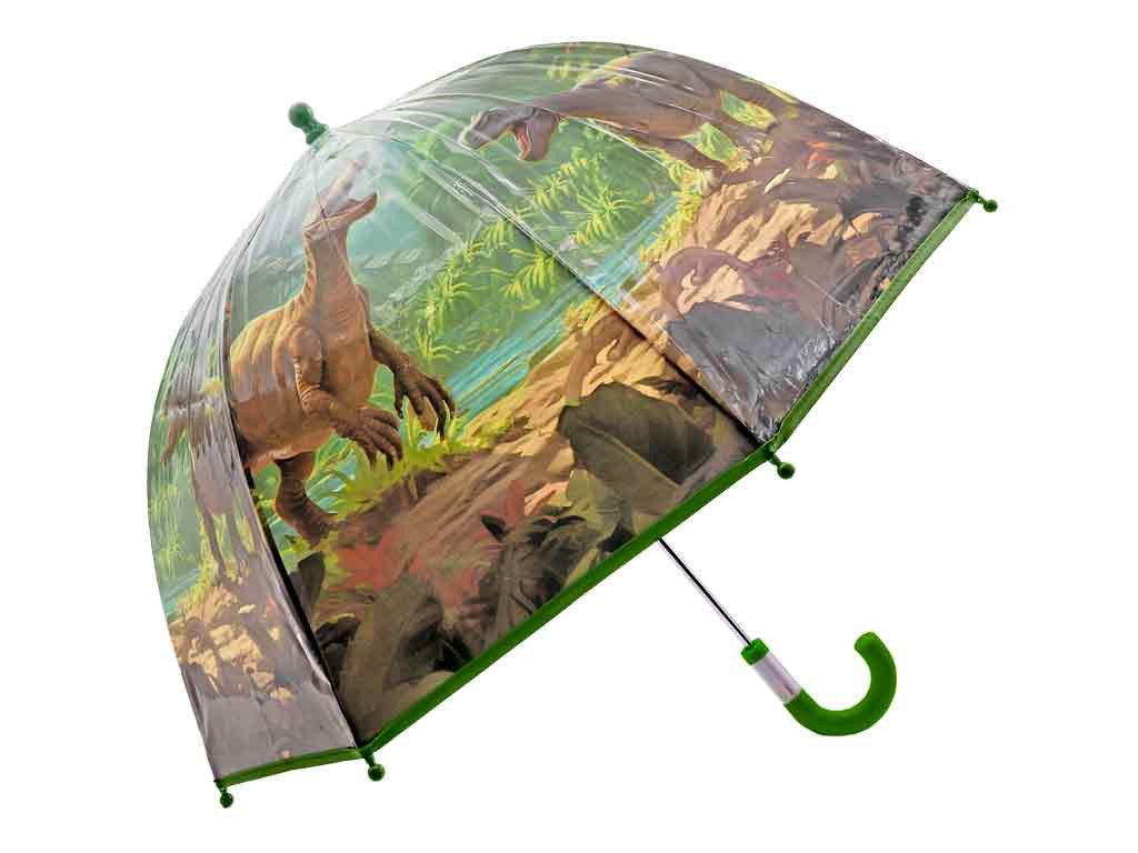 bb Klostermann Taschenregenschirm Dino Kinderschirm, Stockschirm Dinosaurier