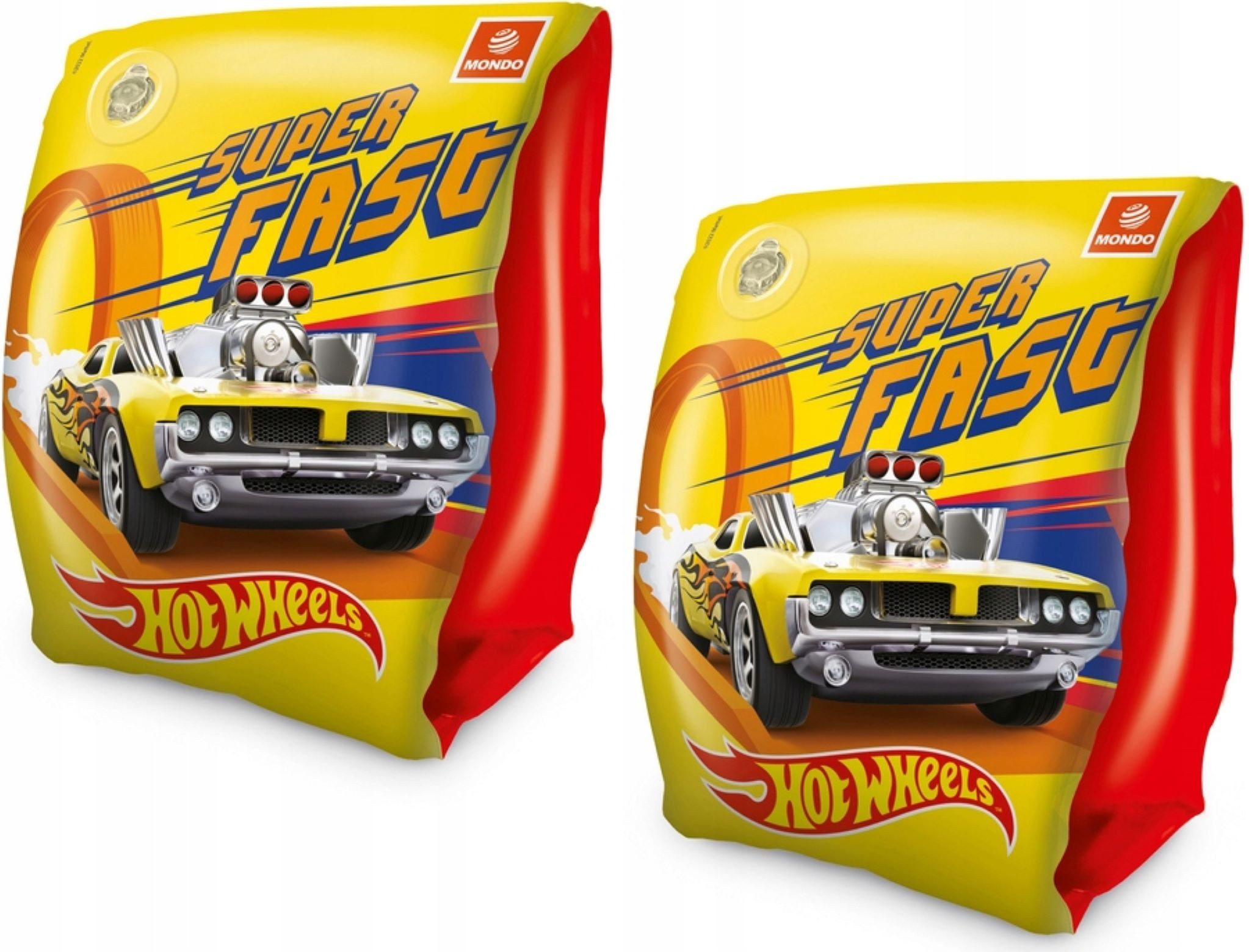 Festivalartikel Schwimmflügel Neue Mondo Schwimmflügel für Kinder ab 2 Jahren, Hot Wheels Design