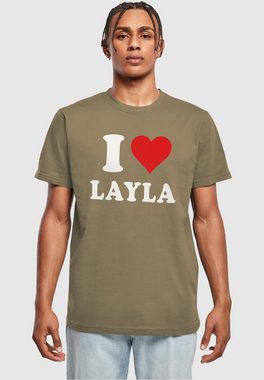 Merchcode T-Shirt Merchcode Herren I Love Layla X T-Shirt (1-tlg)
