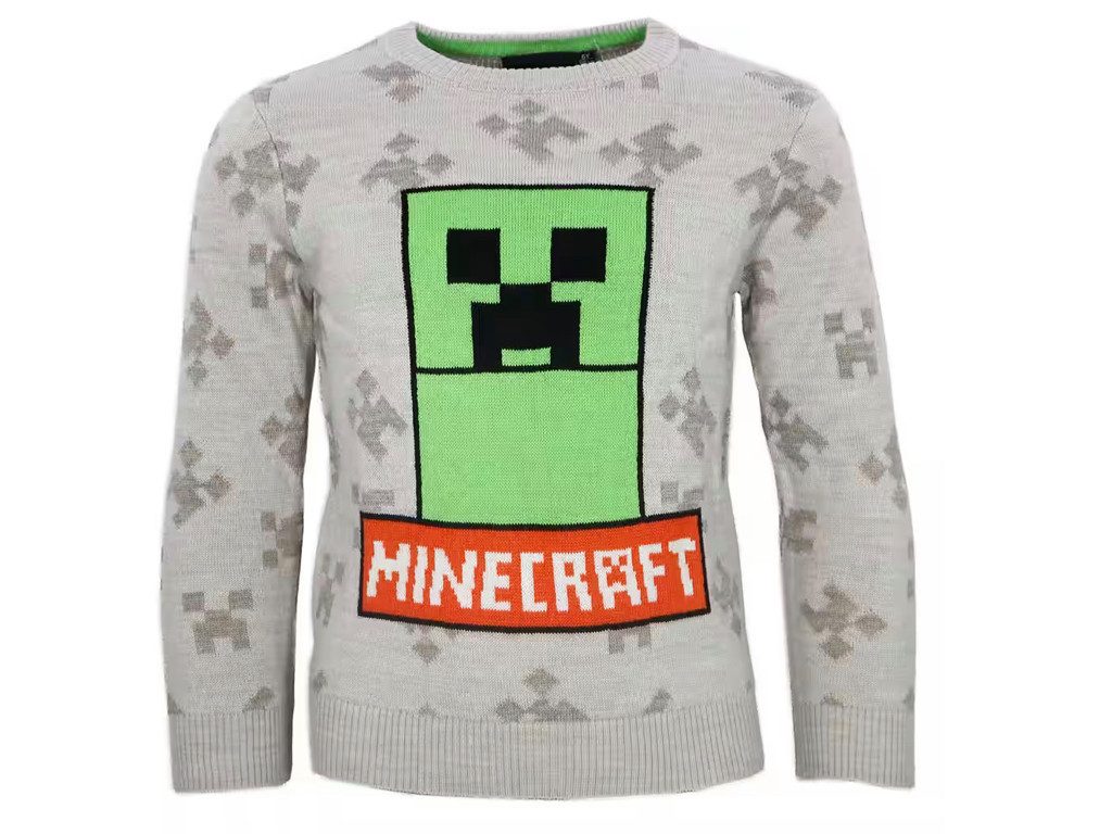 Minecraft Weihnachtspullover Sweater Minecraft Creeper Kinder Jungen Pulli Pullover