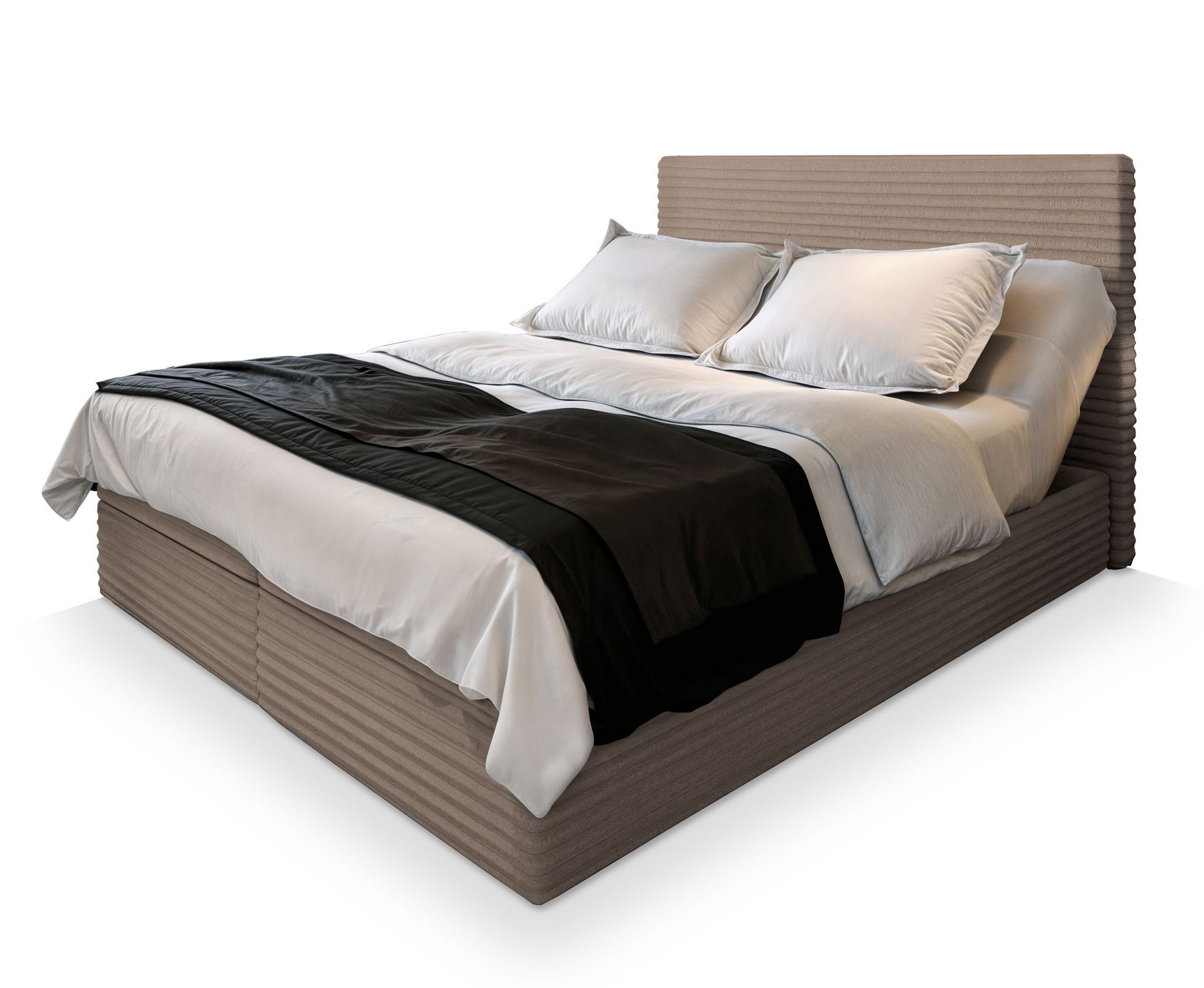 Masseno Boxbett MILARA 140x200 cm mit Bonell Matratze und Topper