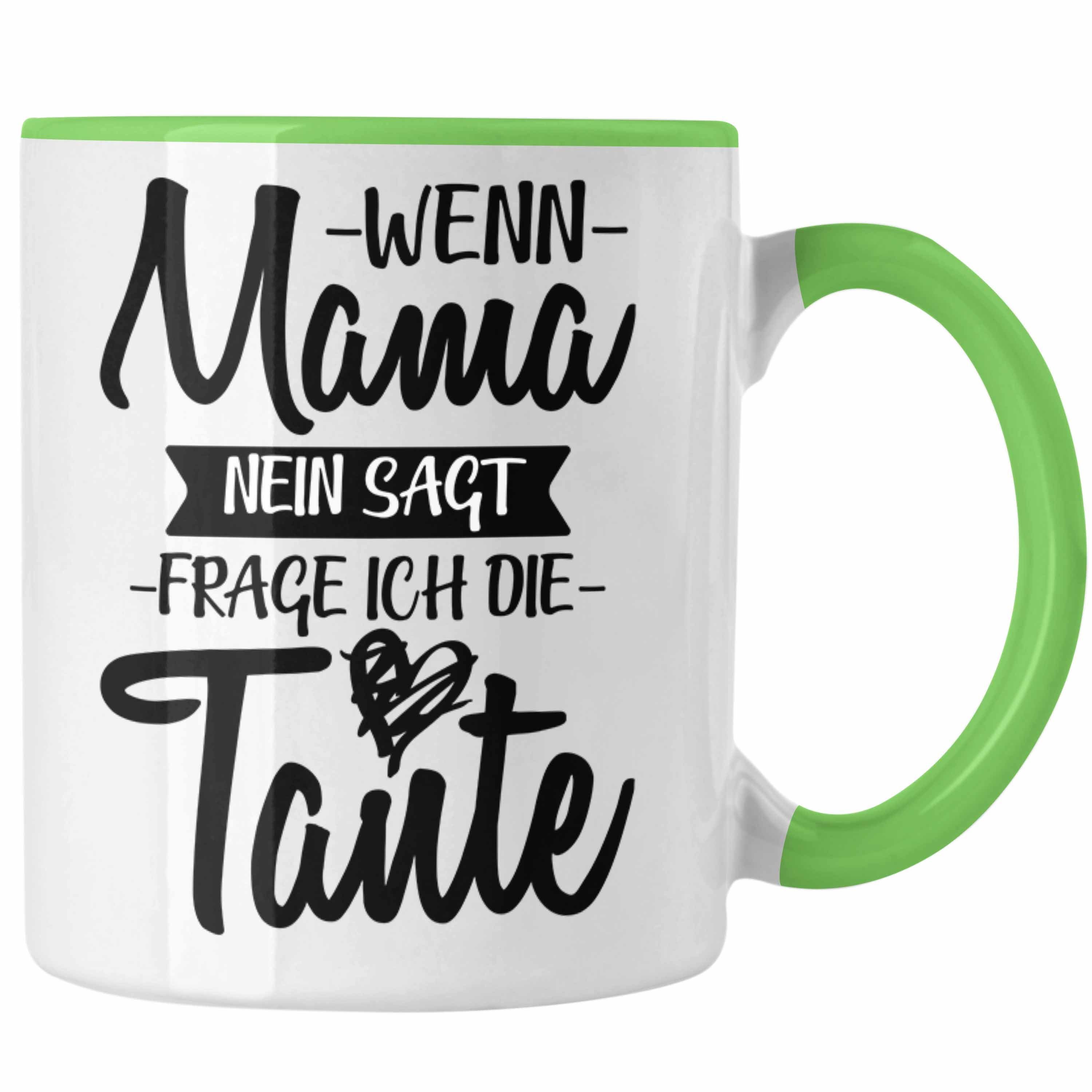 Geschenkidee Tasse Tante für Grün Neffen Tasse - von Trendation Neffin Lustige Geschenk Trendation