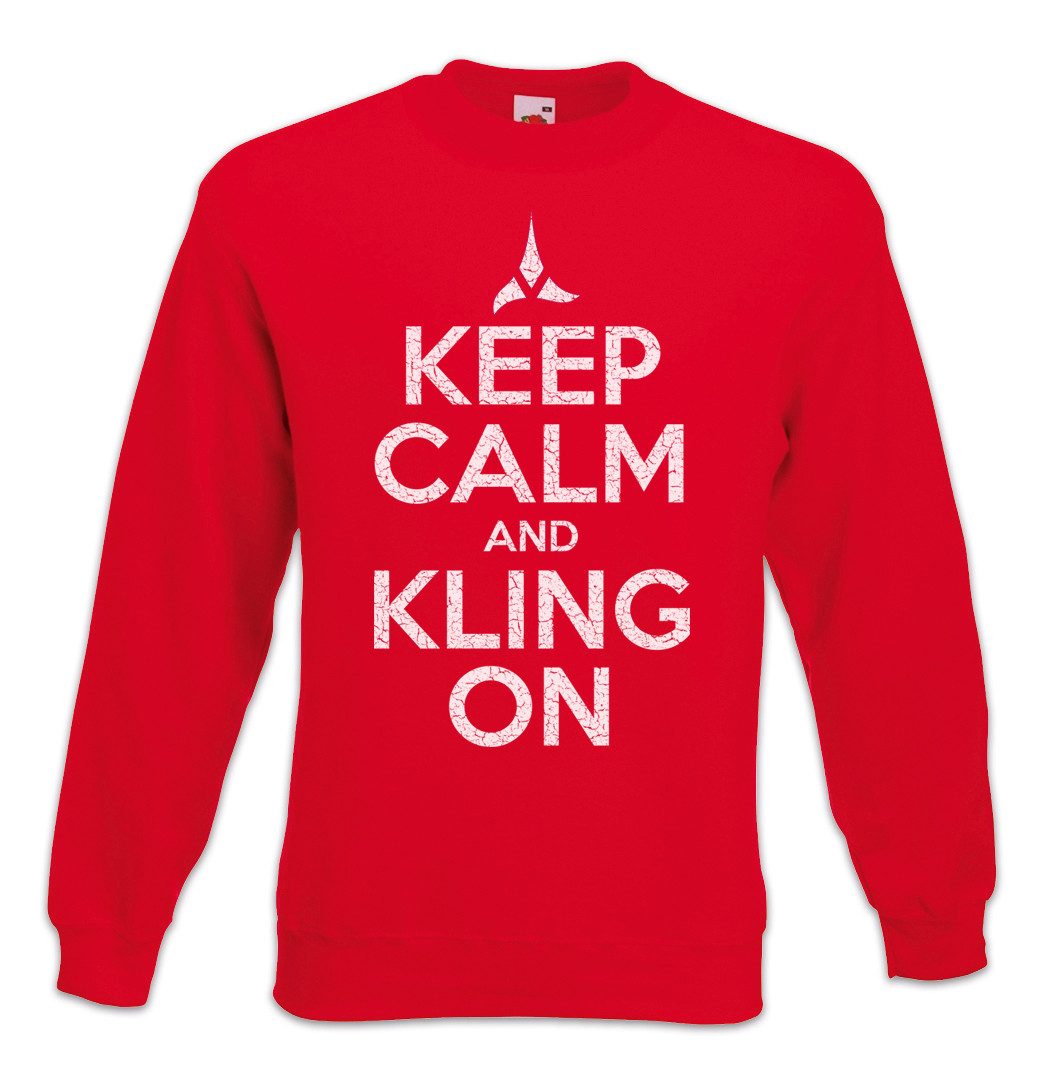 Sweatshirt Keep Calm And Kling On Sweatshirt Star Fun Enterprise Trek Space Ship
