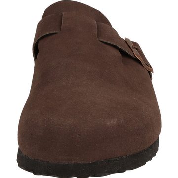 TOM TAILOR Herren 7480480002 Leder Komfort Clog Hausschuhe Pantolette verstellbar, gepolstert