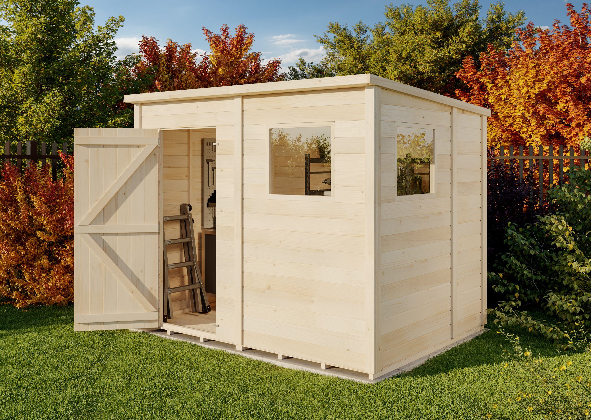 StoreHaus Gerätehaus Holz Stefano, BxT: 186,2x246,2 günstig online kaufen