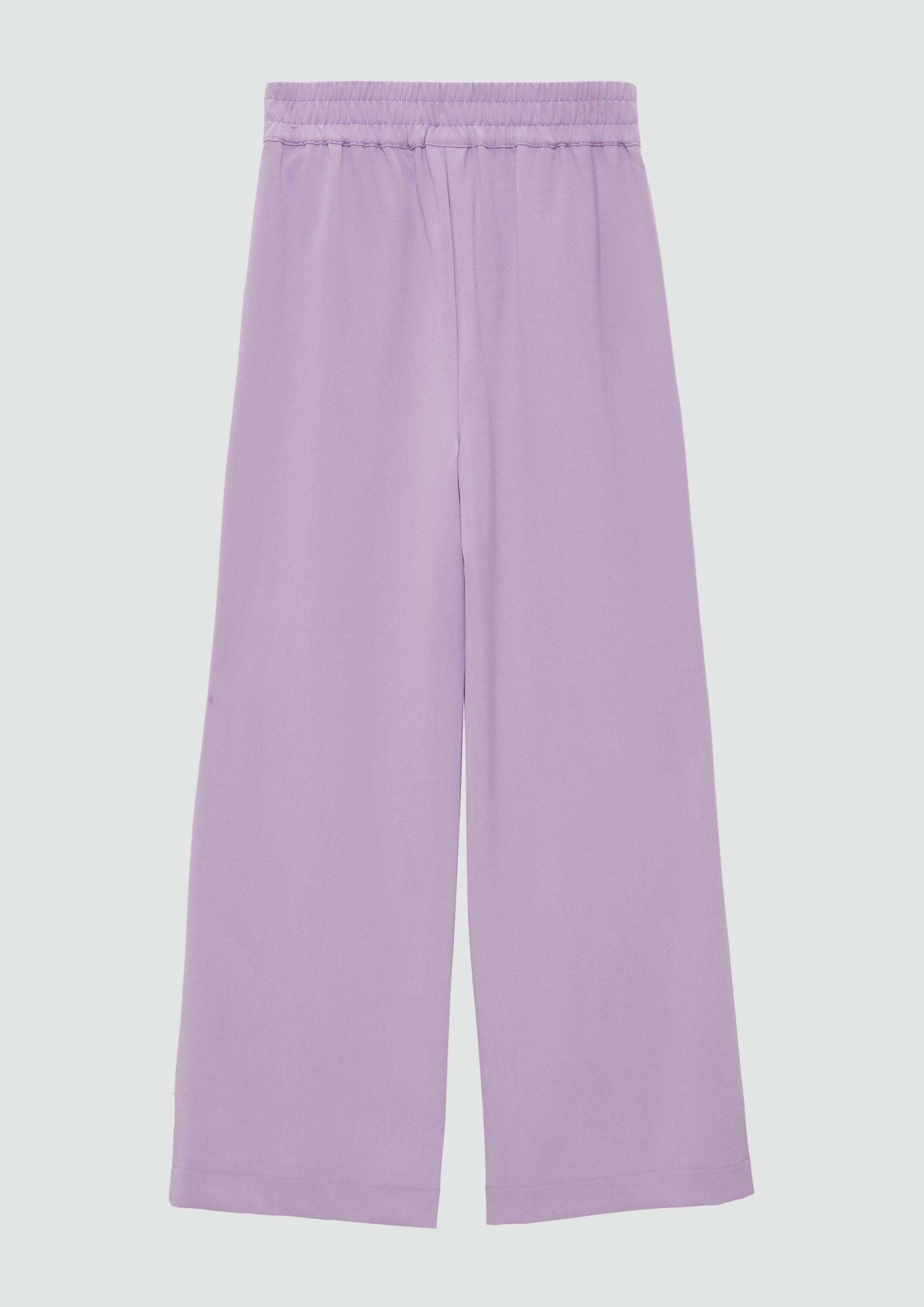 s.Oliver Chinos Hose Wide Leg-Hose mit Elastikbund