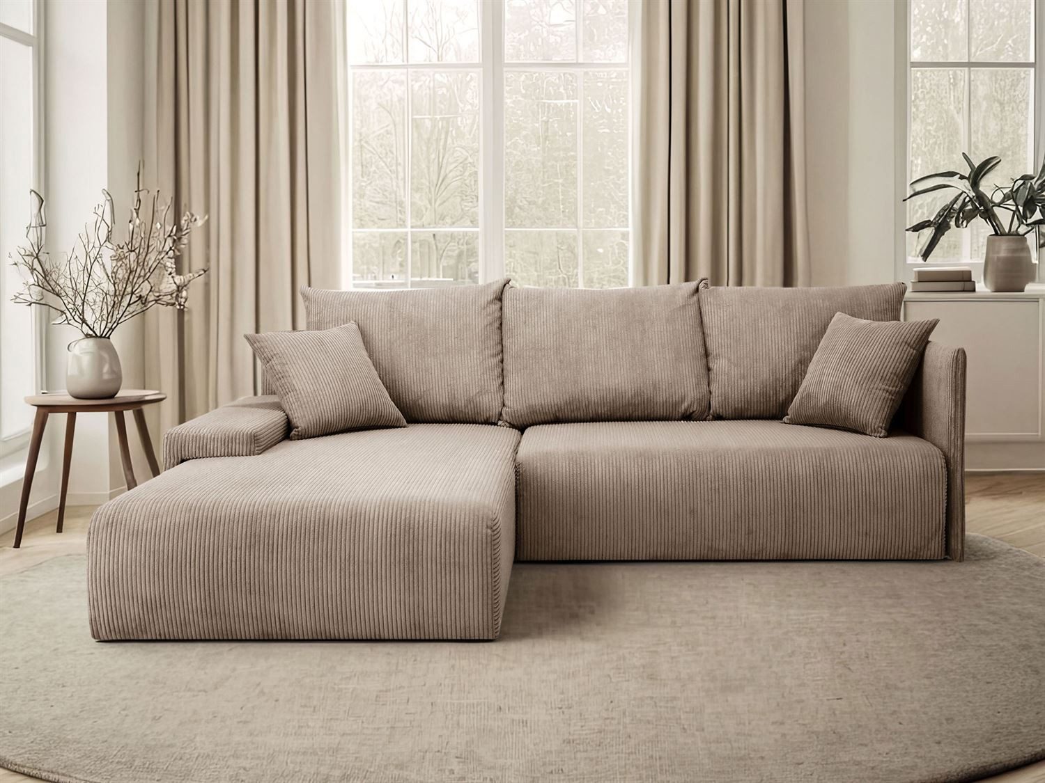 Lookway Ecksofa LAVIO in L-Form mit Schlaffunktion und Bettkasten, 246x188x günstig online kaufen