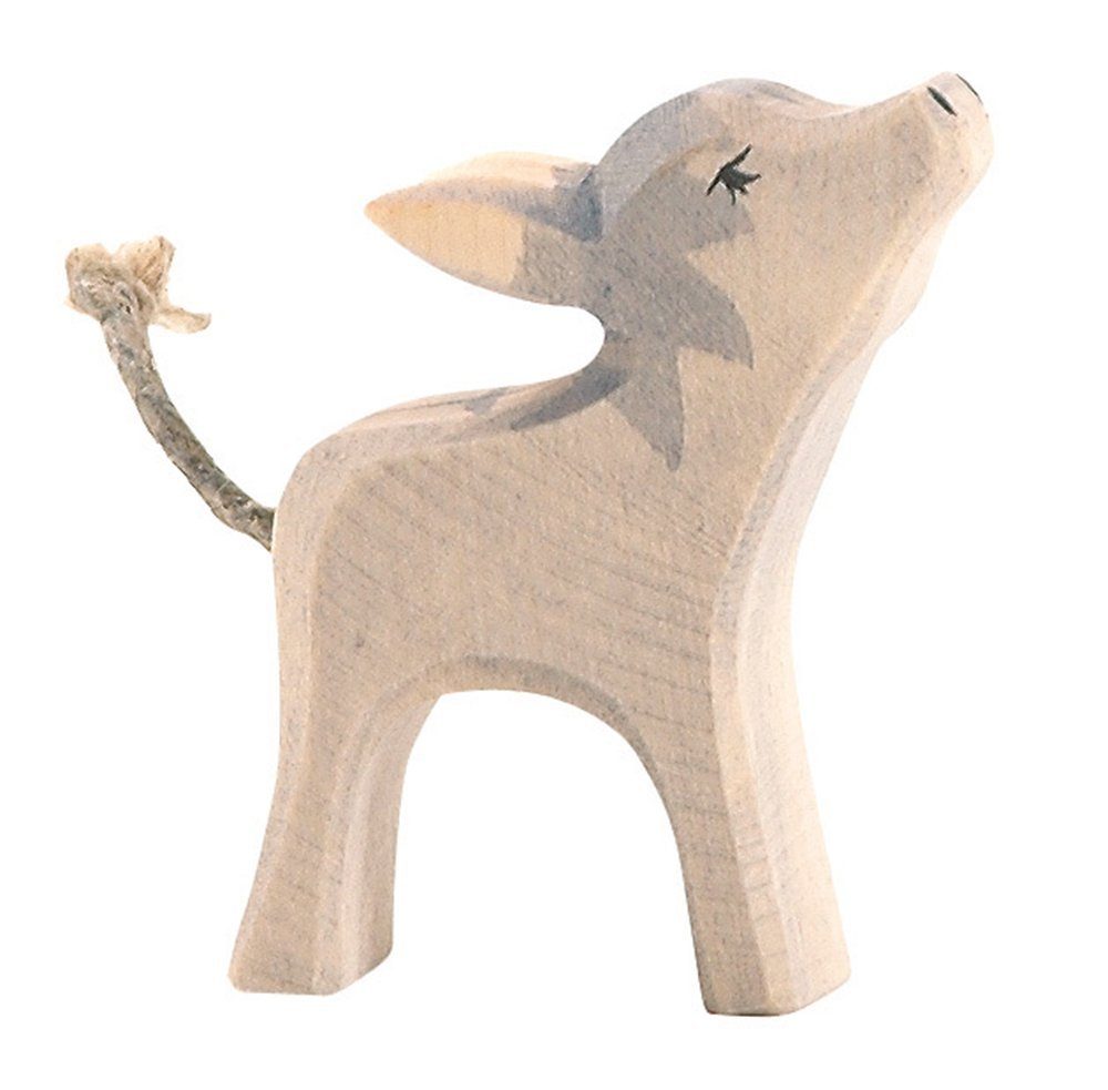 Ostheimer Spielwelt Ostheimer Holzfigur Esel klein Kopf hoch